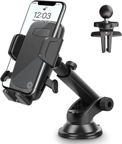 img 4 attached to 📱 BBtang Car Phone Mount: Secure Suction Cup Stand for Windshield, Dashboard & Air Vent - Compatible with iPhone, Samsung & All Phones