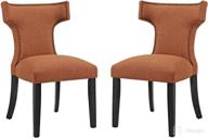 modway mid century upholstered armchairs nailhead furniture at kitchen furniture logo