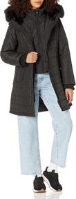 img 3 attached to 🧥 Cinchable Waist Cozy Trimmed Women's Coats, Jackets & Vests by INTL T I L S: Stay Stylish and Warm!