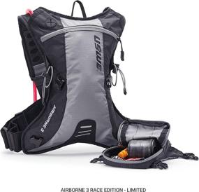 img 1 attached to 🚵 USWE Airborne - Limited Race Edition Hydration Pack: Bounce-Free MTB Cycling Gear in Grey Black