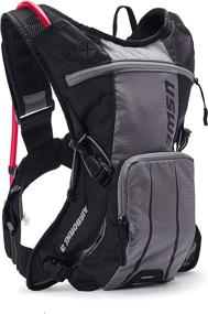 img 4 attached to 🚵 USWE Airborne - Limited Race Edition Hydration Pack: Bounce-Free MTB Cycling Gear in Grey Black