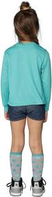 img 2 attached to INGEAR Shirts Sleeve Turquoise X Large Girls' Clothing : Active