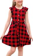 👗 gorlya girls' clothing with ruffle vintage pockets - gor1022 dresses logo