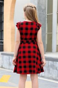 img 3 attached to 👗 GORLYA Girls' Clothing with Ruffle Vintage Pockets - GOR1022 Dresses