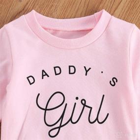 img 2 attached to Toddler Pullover Sweatshirt Clothes F Daddys Apparel & Accessories Baby Girls better for Clothing