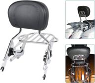 disisimo chrome detachable backrest sissy bar with pad, 2-up luggage rack, and 4-point docking hardware kits – compatible with touring models 2014-2022 логотип