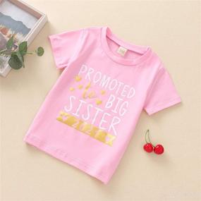 img 3 attached to 🎀 2021 Cute Baby Girl Big Sister Letter Print T-Shirt Top Outfit for Better SEO