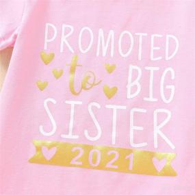 img 2 attached to 🎀 2021 Cute Baby Girl Big Sister Letter Print T-Shirt Top Outfit for Better SEO