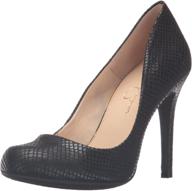 jessica simpson womens calie patent women's shoes in pumps logo