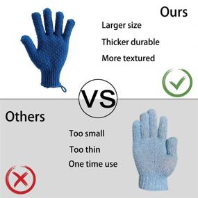 img 1 attached to 🧤 Bath Exfoliating Gloves for Women - Perfect Pairs