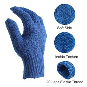 img 2 attached to 🧤 Bath Exfoliating Gloves for Women - Perfect Pairs