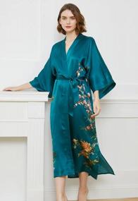 img 2 attached to Silk Kimono Long Robe For Women By Ledamon - Wide Range Of Classic Colors And Prints For Improved SEO