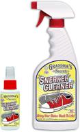 👟 grandma's secret sneaker cleaner: powerful stain remover spray for rubber, canvas, and leather shoes - effectively cleans dirt, grime, and grass stains - perfect for outdoor shoes, slippers, and moccasins - combo, duopack logo