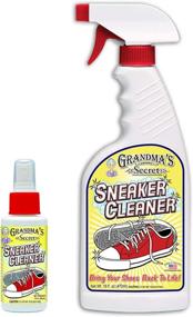 img 4 attached to 👟 Grandma's Secret Sneaker Cleaner: Powerful Stain Remover Spray for Rubber, Canvas, and Leather Shoes - Effectively Cleans Dirt, Grime, and Grass Stains - Perfect for Outdoor Shoes, Slippers, and Moccasins - Combo, DuoPack