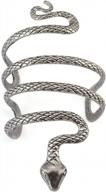 idealway vintage punk silver snake open bangle браслет-манжета для мужчин логотип