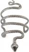 idealway vintage punk silver snake open bangle cuff bracelet for men logo