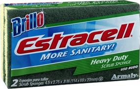 img 1 attached to Armaly Brands 21021 Heavy-Duty Estracell Scrub Sponge, 2-Pack