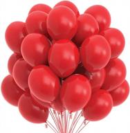 add a pop of red to your event with prextex's 75 red party balloons and matching ribbon logo