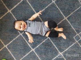 img 5 attached to Unisex Baby Toddlers Kneepads: BOSONER Anti-Slip Knee And Anti Slip Socks, Best Infant Gift For Boys & Girls (Black Dark Grey)