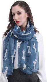 img 2 attached to Lina Lily Dachshund Womens Lightweight Women's Accessories : Scarves & Wraps