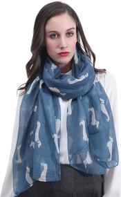 img 3 attached to Lina Lily Dachshund Womens Lightweight Women's Accessories : Scarves & Wraps