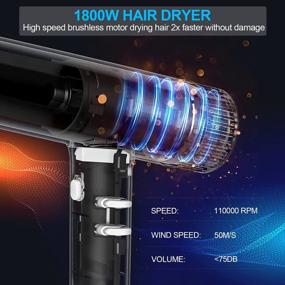 img 3 attached to Experience Perfect Hair Everyday With Professional Brushless Ionic Hair Dryer