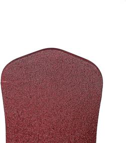 img 2 attached to Burgundy Spandex Stretch Banquet Chair Cover With Metallic Glitter Dining Event Slipcover For Wedding Party By Efavormart