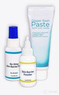 💊 ultimate diaper rash treatment system: dr. precious zinc oxide paste, barrier powder, & no-sting spray логотип