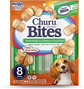img 2 attached to Delicious & Nutritious INABA Churu Bites - Grain-Free Soft Chewy Chicken & Tuna Treats For Dogs With Vitamin E - 64 Tubes (8 Per Pack)