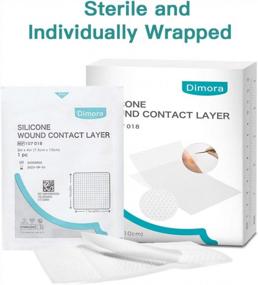 img 1 attached to Dimora Silicone Wound Contact Layer, Adaptic Non-Adhering Dressing, Transparent Wound Dressing Pads, 3In X 4In (7.5Cm X 10Cm), 10 Pcs