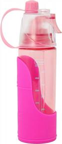 img 4 attached to Stay Hydrated On The Go With YAODHAOD Portable Dog Water Bottle And Food Container – Perfect For Travel, Walking And Hiking With Your Furry Friend (Pink, 20 Oz)