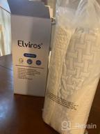 img 1 attached to Elviros Cervical Memory Foam Pillow, 2 In 1 Contour Orthopedic Support Pillows For Neck Pain, Adjustable Ergonomic Bed Pillow For Side, Back And Stomach Sleepers, Queen Size review by Huntsville Rawson