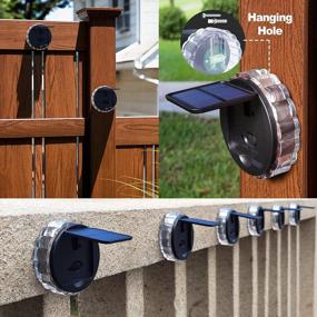 img 1 attached to Illuminate Your Outdoor Spaces With DenicMic Solar Wall Lights - Waterproof LED Deck Lighting For Patios, Stairs & More!