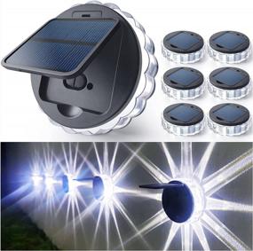 img 4 attached to Illuminate Your Outdoor Spaces With DenicMic Solar Wall Lights - Waterproof LED Deck Lighting For Patios, Stairs & More!