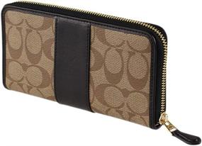 img 1 attached to Coach Signature Leather Accordion Wallet Women's Handbags & Wallets at Wallets