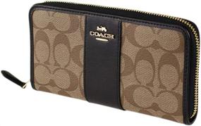 img 4 attached to Coach Signature Leather Accordion Wallet Women's Handbags & Wallets at Wallets