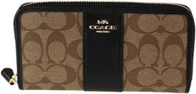 img 3 attached to Coach Signature Leather Accordion Wallet Women's Handbags & Wallets at Wallets