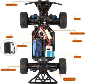 img 2 attached to Remote Control Car 1/18 Scale 2.4 Ghz High Speed 30+ MPH 4X4 Off Road RC Truck With LED Lights - Great For Adults & Kids By FUNTECH