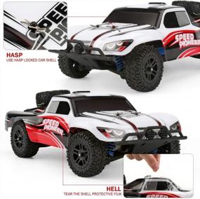 img 3 attached to Remote Control Car 1/18 Scale 2.4 Ghz High Speed 30+ MPH 4X4 Off Road RC Truck With LED Lights - Great For Adults & Kids By FUNTECH