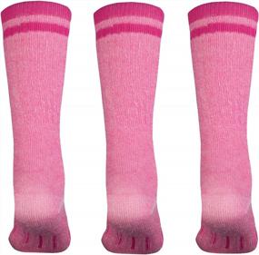 img 3 attached to 3 Pairs Merino Wool Hiking Socks For Men And Women – Midweight Cushioned Thermal Socks By MERIWOOL – Breathable & Warm