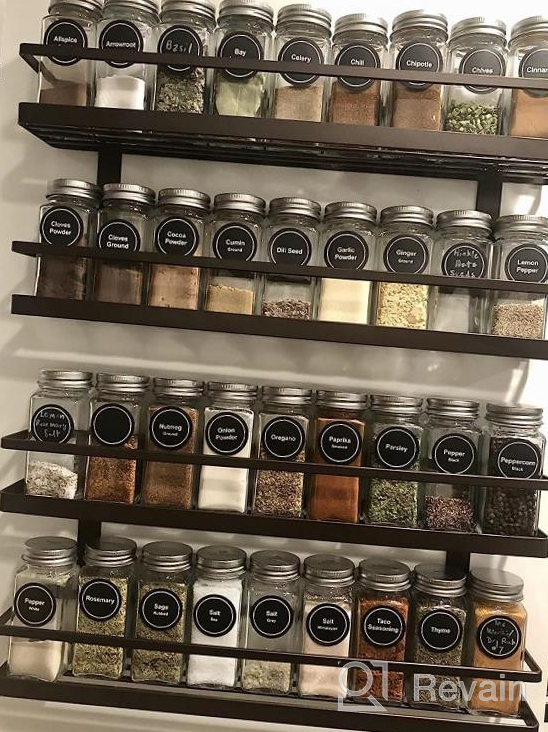 img 1 attached to Maximize Your Kitchen Space With MEIQIHOME 4 Tier Spice Rack Organizer - Perfect Storage Solution For Pantry, Cabinet, Door, Wall Mount, And Countertop In Sleek Black Design! review by Drake Burroughs