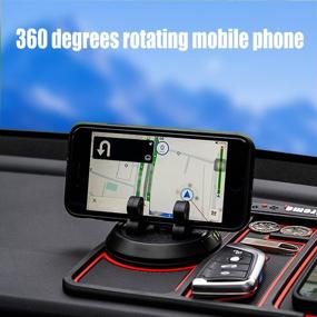 img 2 attached to Universal Rotating Multifunctional Dashboard Organizer Car Electronics & Accessories