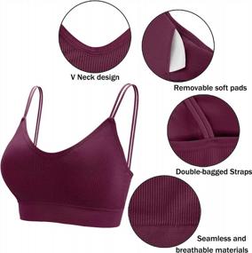 img 2 attached to 5 Pcs V Neck Tube Top Bra: Seamless Bralettes For Women By BQTQ