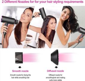 img 2 attached to Professional Ionic Hair Dryer With Versatile Settings And Accessories For Effortless Styling