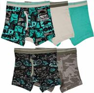 5-pack boys 100% cotton tagless boxer briefs underwear - trimfit logo