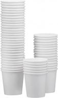 150-pack 12 oz. white paper cups - perfect for hot/cold beverages, water coolers & parties! logo