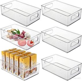 img 4 attached to Kingrol Refrigerator Countertop Organization Stackable