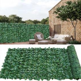 img 4 attached to 39X118In Artificial Ivy Fence Screen - Perfect For Outdoor Garden Privacy Decor By Zimo
