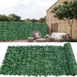 39x118in artificial ivy fence screen - perfect for outdoor garden privacy decor by zimo logo
