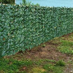 img 1 attached to 39X118In Artificial Ivy Fence Screen - Perfect For Outdoor Garden Privacy Decor By Zimo